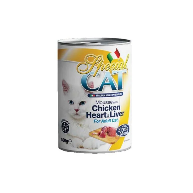 Special Cat Mousse Cœur & Foie de Poulet  400 gr