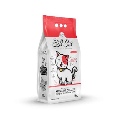 Soft Cat Litière agglomérante differents parfums 10L (Naturelle)