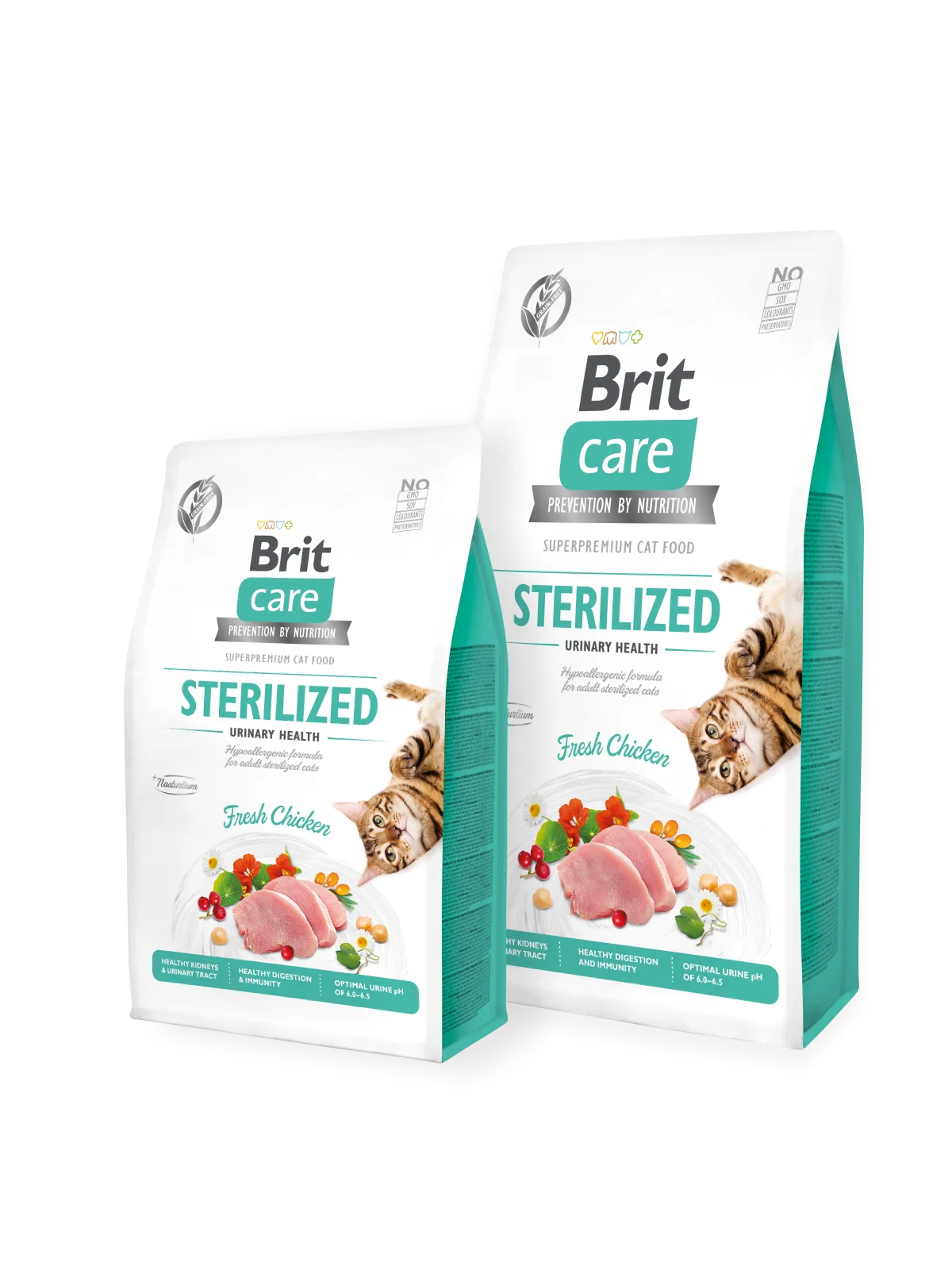 Brit Care Cat  Chat Grain-Free STERILIZED URINARY HEALTH ( 400gr-2kg-7kg ) (400 gr)