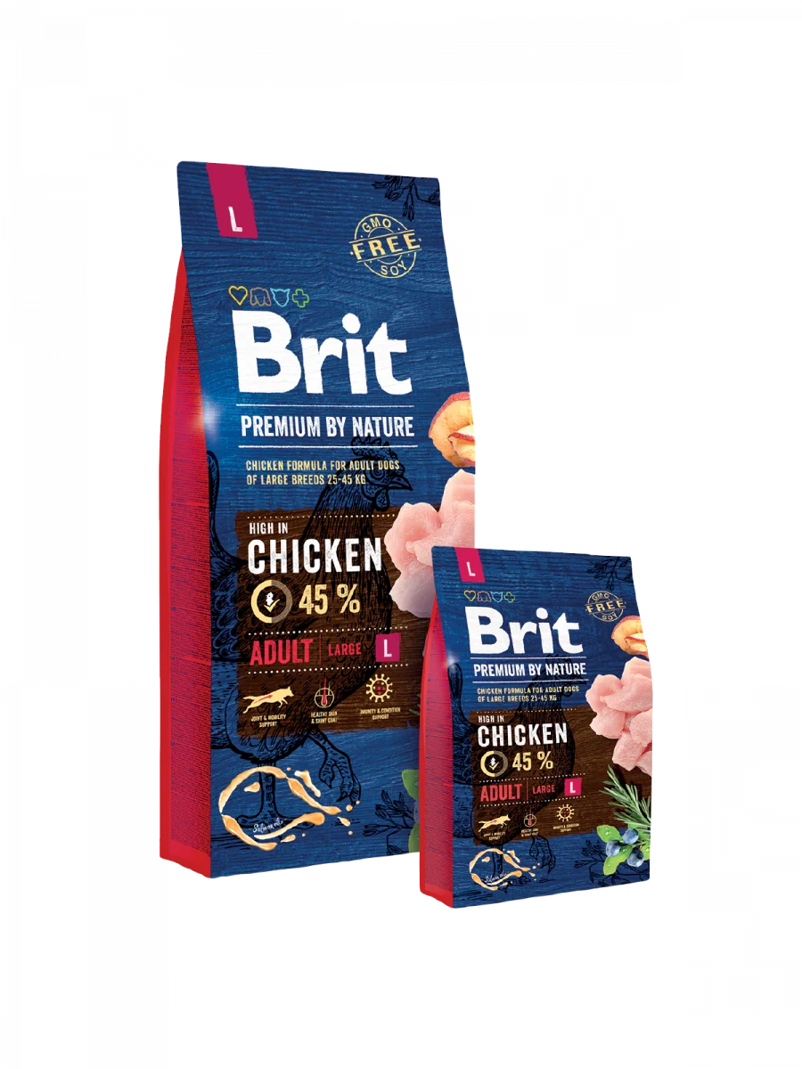 Brit Premium by Nature Chien ADULT Large ( 3kg -15kg ) (15 kg)