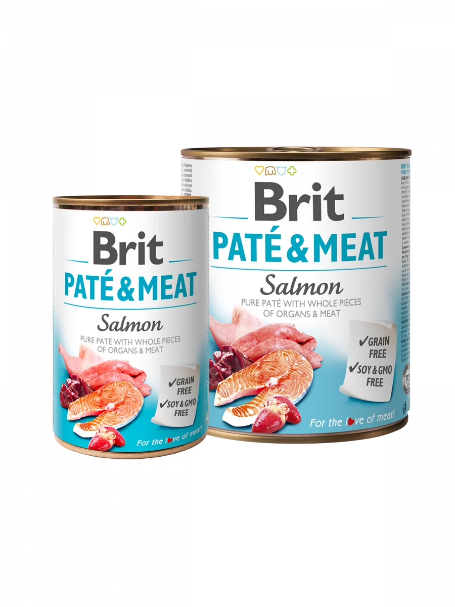 BRIT Aliment Humide Chien PÂTÉ & VIANDE - SAUMON 400 G