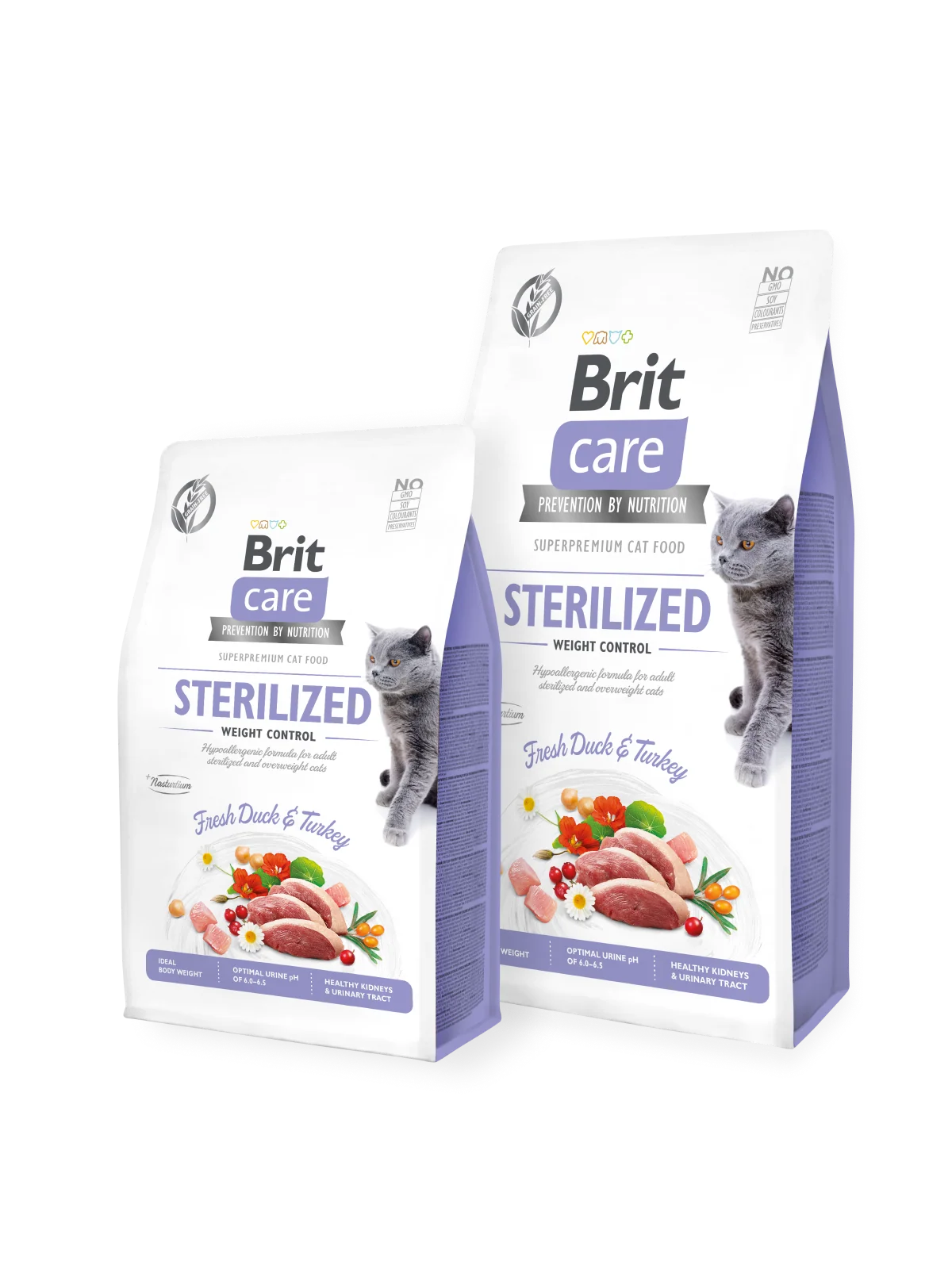 Brit Care Cat Chat Grain-Free STERILIZED AND WEIGHT CONTROL ( 400gr-2kg-7kg ) (400 gr)