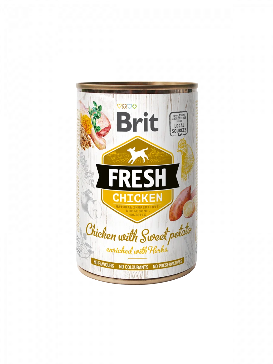Brit Aliment Humide Chien Fresh Chicken with Sweet Potato 400 G