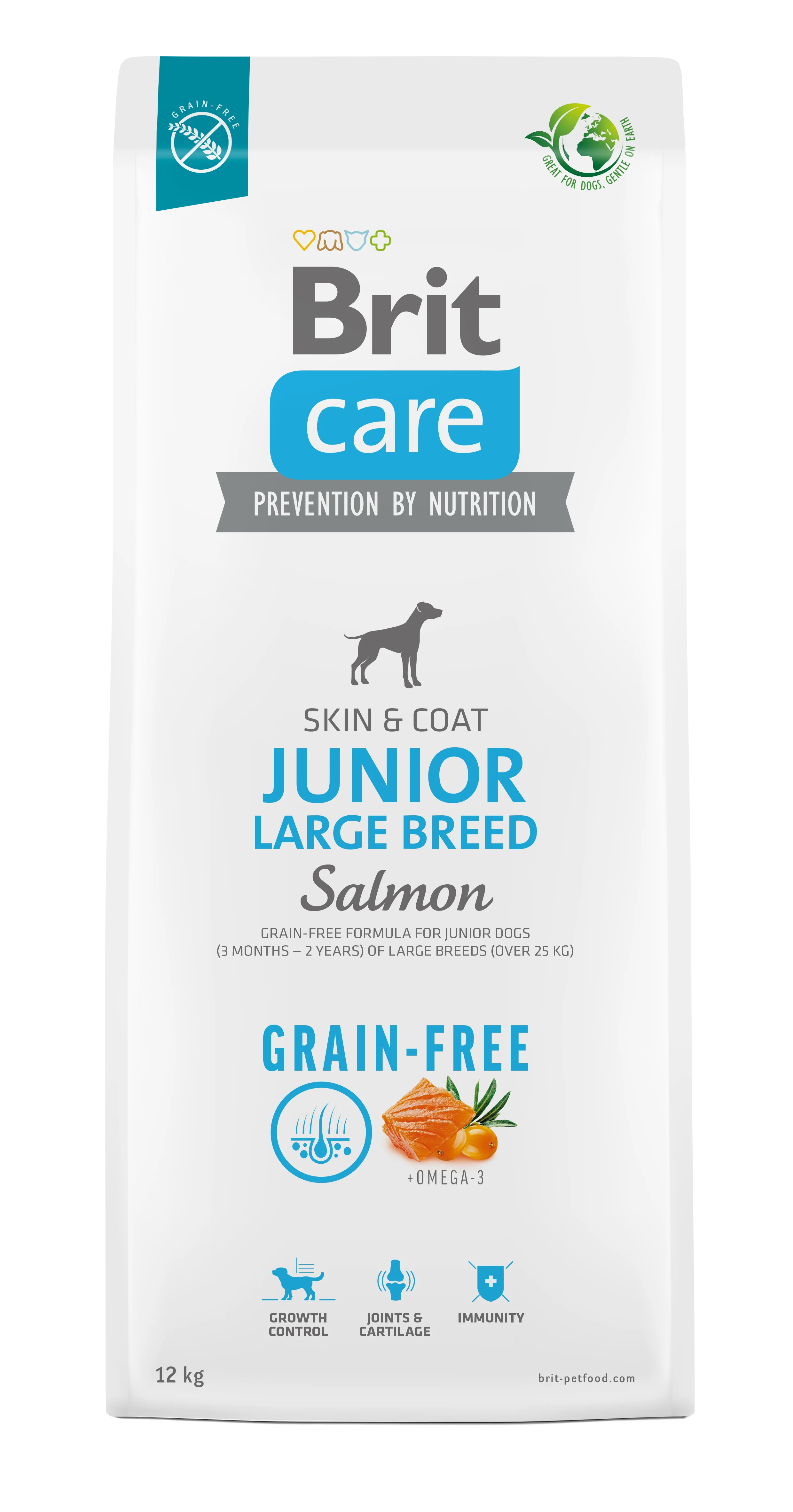 Brit Care Dog Grain-free Aliment Sec Chien Junior Large Breed Salmon 3 Kg