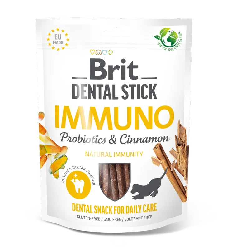 Brit Dental Stick with Immuno Probiotics & Cinnamon 251g (7pcs)