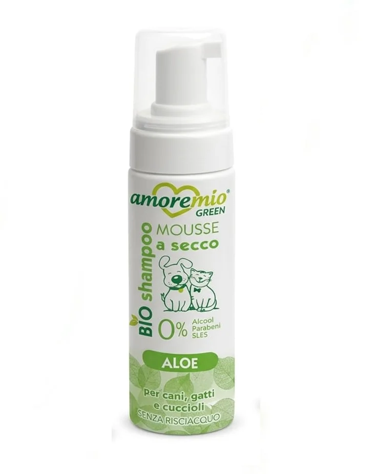 Amoremio Shampoing sec 200 ml différents parfums (Aloe vera)