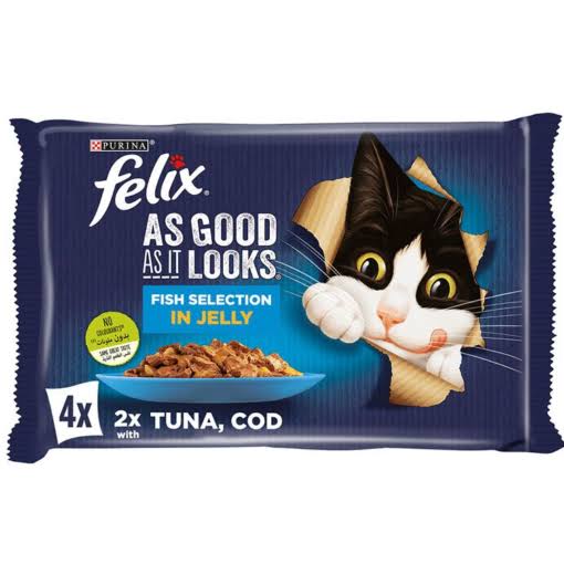 Felix Fantastic Festin de Viande en Gelée 4x85g