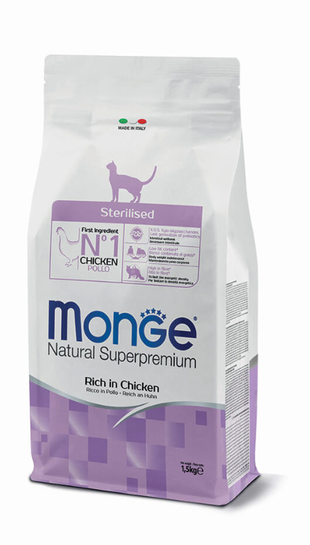 Monge Sterilised Natural Superpremium ( 400G-1.5Kg-10Kg ) (400 gr)