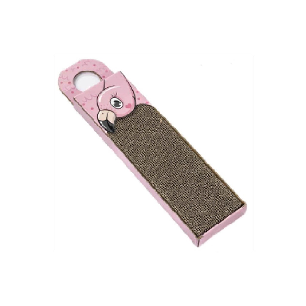 Griftoir en carton flamant Rose/Jaune 45×13 cm (Mauve)