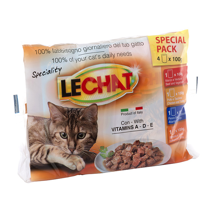 LeChat Multipack Pouches 4x100gr
