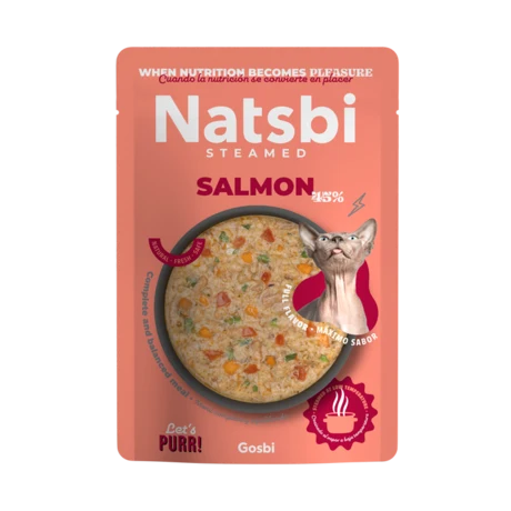 Natsbi Steamed Saumon Pour Chat 80g