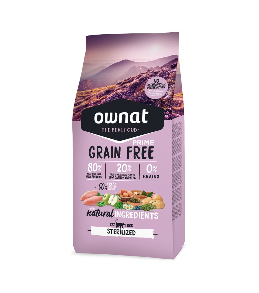 Ownat Grain Free Sterilised Poulet ( 3kg-8kg ) (3kg)
