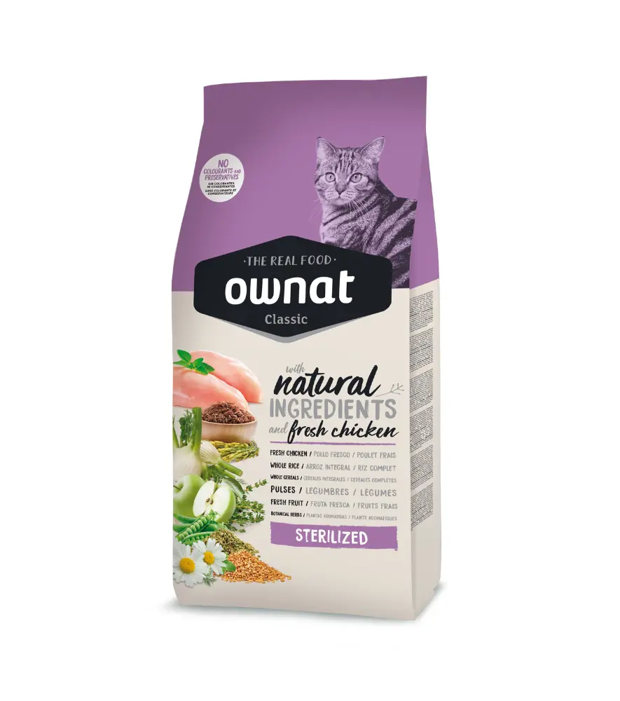 Ownat Cat Sterilized ( 400g-1.5Kg-4Kg-15Kg )