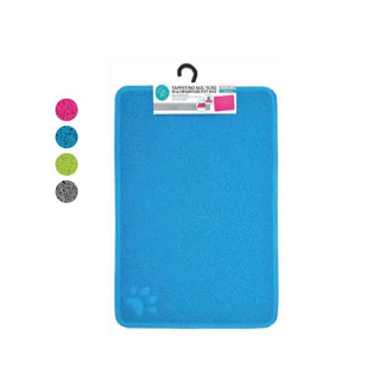Tapis Rectangulaire Chat (Bleu ciel)