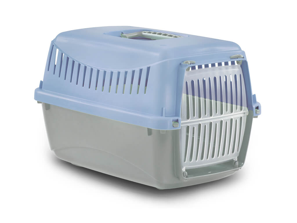 CAGE DE TRANSPORT GIPSY Medium porte plastique (Bleu ciel)